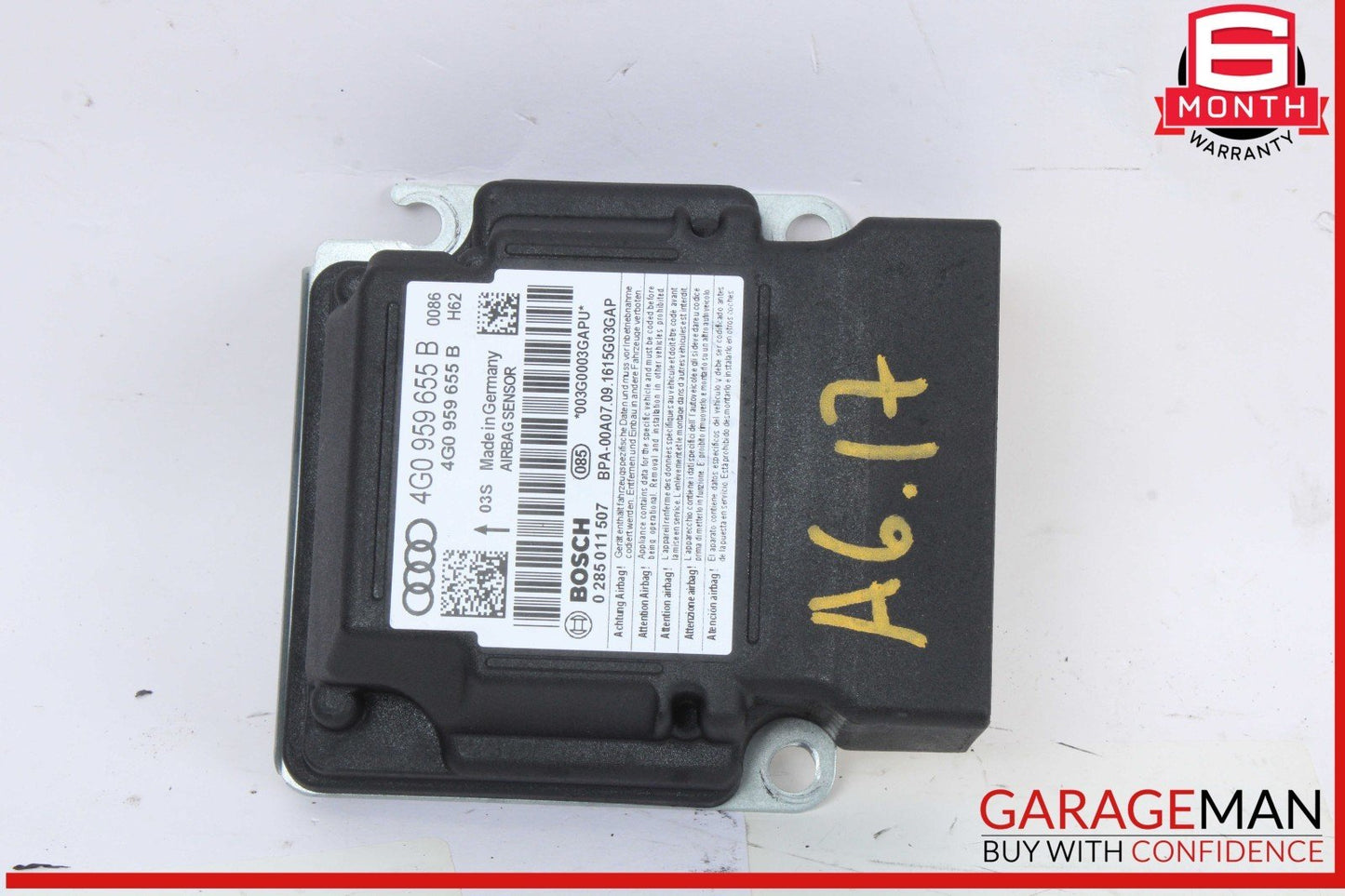 12-18 Audi A6 A7 SRS Safety Restraint Airbag Air Bag Control Module Unit OEM