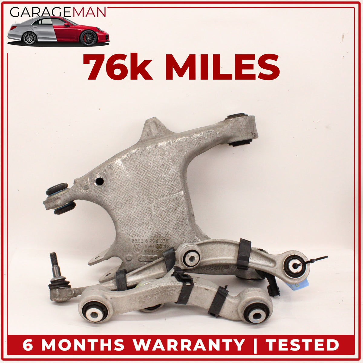 2009-2019 BMW 650i F13 Rear Left Driver Side Lower Control Arm Set of 4 OEM