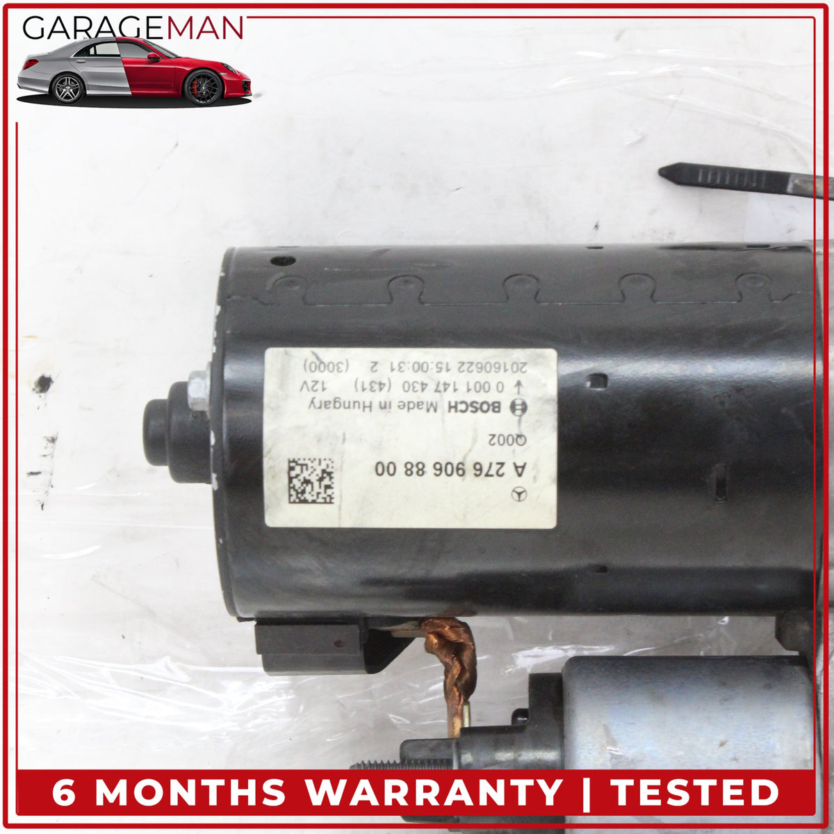 2015-2017 Mercedes W222 S550e M276 Engine Motor Starter Bosch 2769068800 OEM