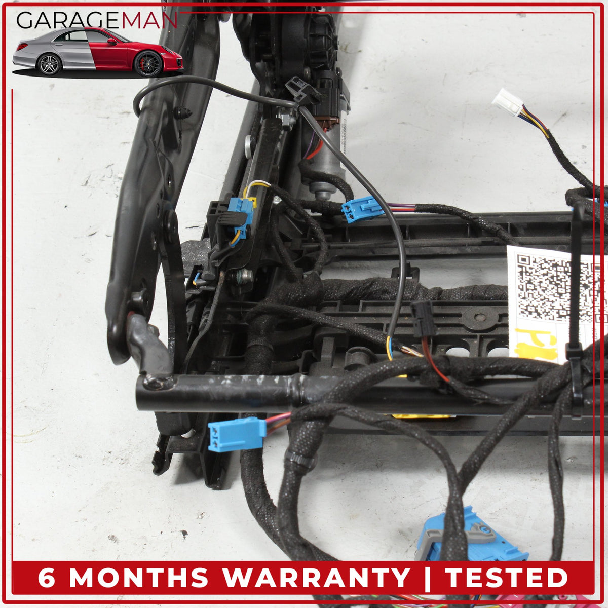 2015-2023 Mercedes W205 C300 C400 Front Left Seat Rail Track Frame w/ Motors OEM