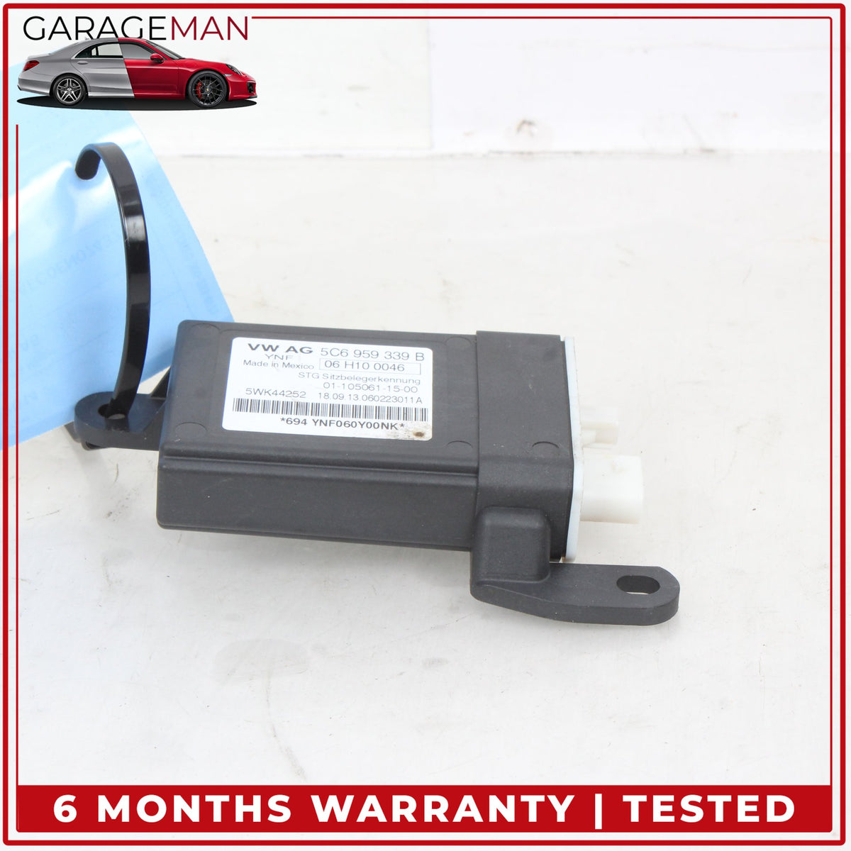 2012-2018 Audi A6 A7 Front Right Seat Occupant Detection Module 5C6959339B OEM