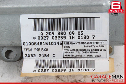 03-09 Mercedes W209 CLK500 Convertible Quarter Airbag Air Bag Rear Left Side OEM