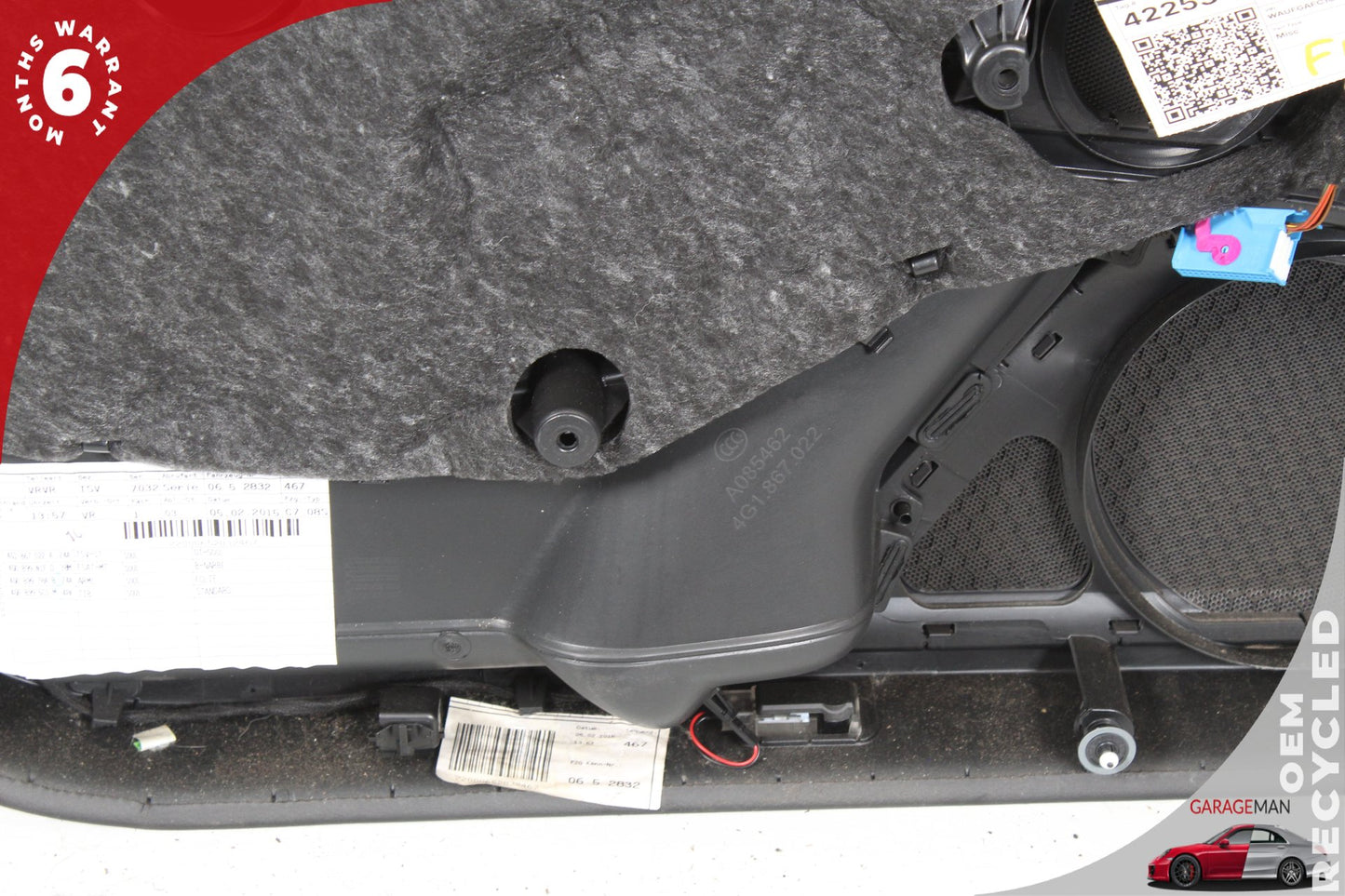 2012-2018 Audi A6 S6 Front Right Side Interior Door Panel 4G1867022 OEM