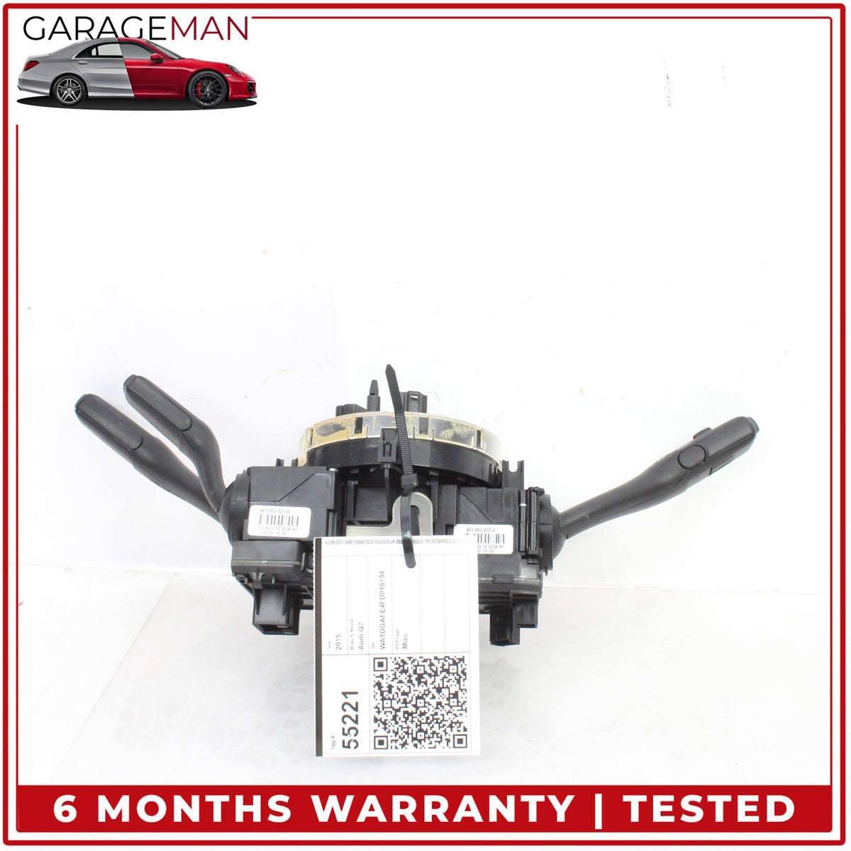 2007-2015 Audi Q7 Front Left Steering Column Combination Switch 4E0953541A OEM
