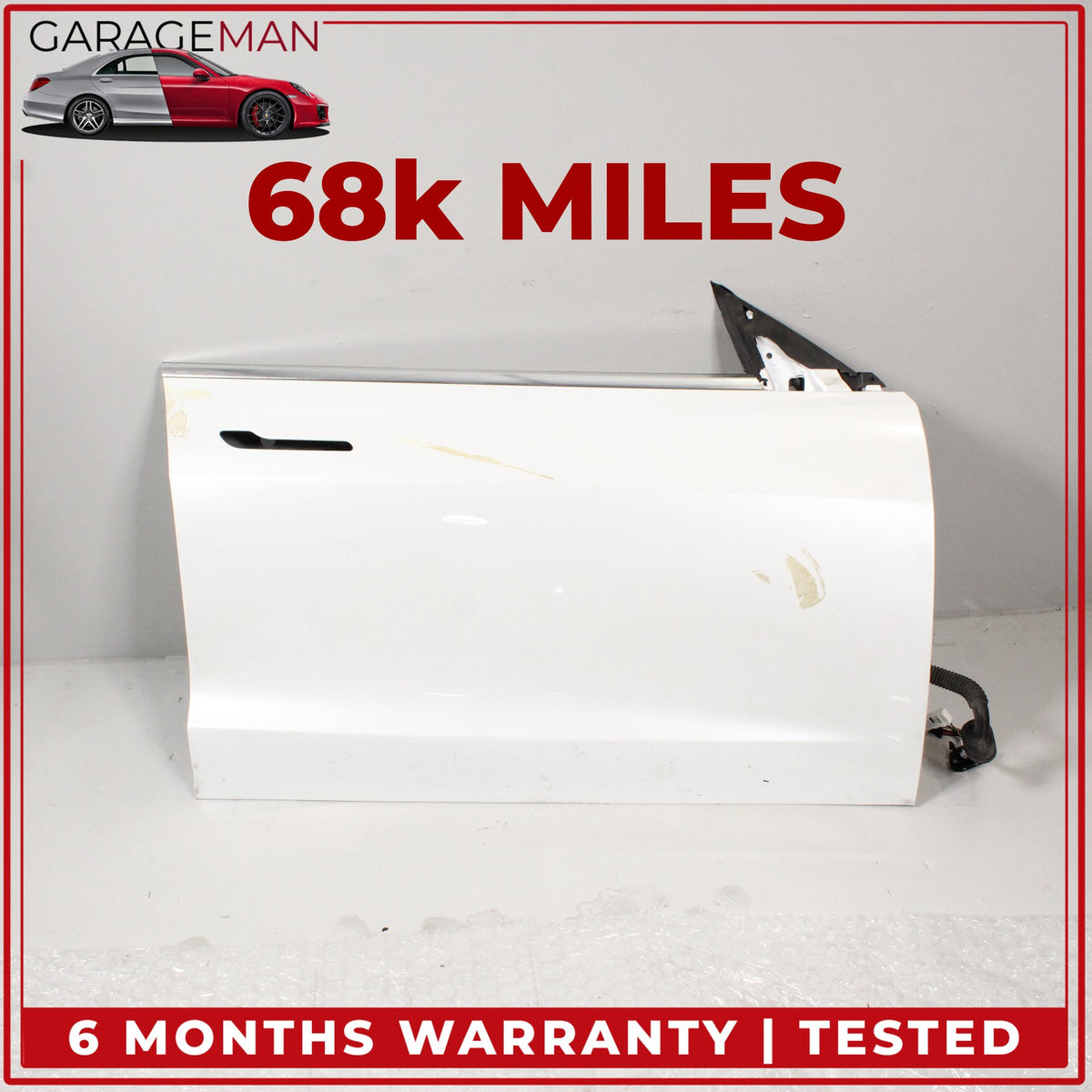 2017-2023 Tesla Model 3 Front Right Side Door Shell Pearl White 1081420E0C OEM