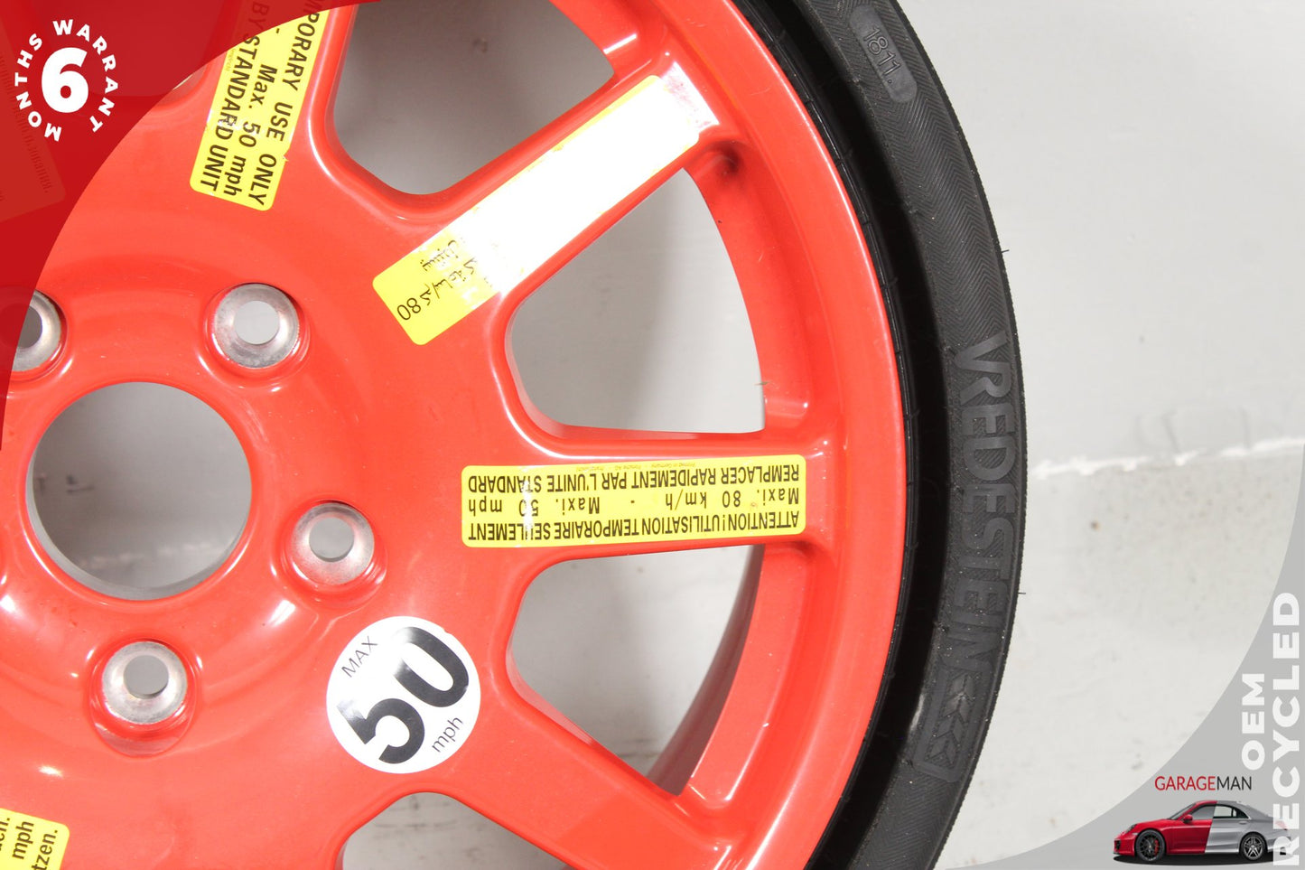 2011-2018 Porsche Cayenne 958 Emergency Spare Tire Wheel Donut Rim 7P0601027 OEM