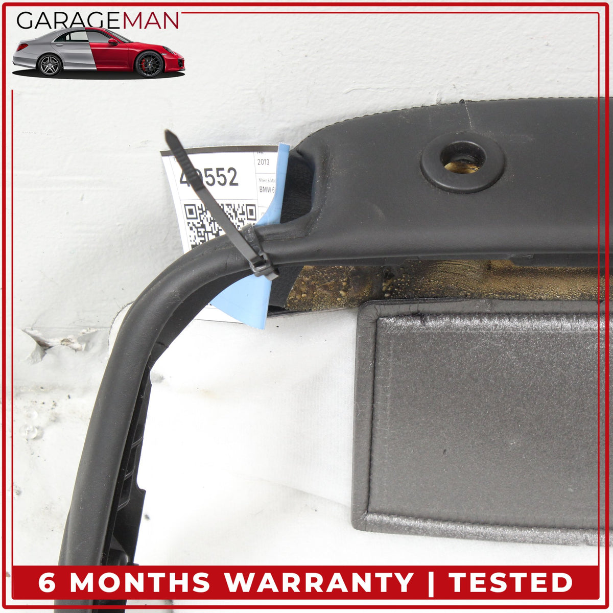 2013-2019 BMW 650i F06 AWD Front Right Side Seat Back Cover 7280668 OEM