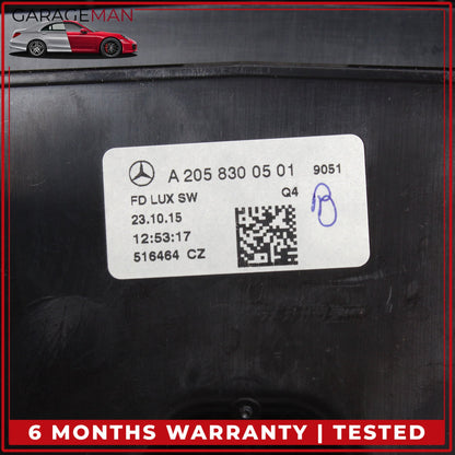 2015-2020 Mercedes W205 C300 C350e Rear Center Console A/C Air Vent Trim OEM
