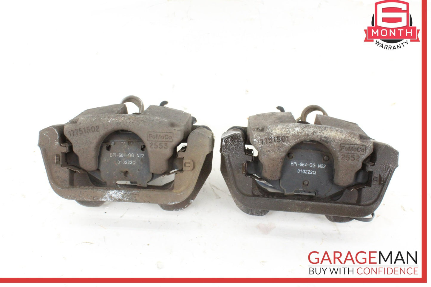 2013-2019 Ford Flex Rear Left and Right Side Brake Caliper Set EG1Z2552C OEM