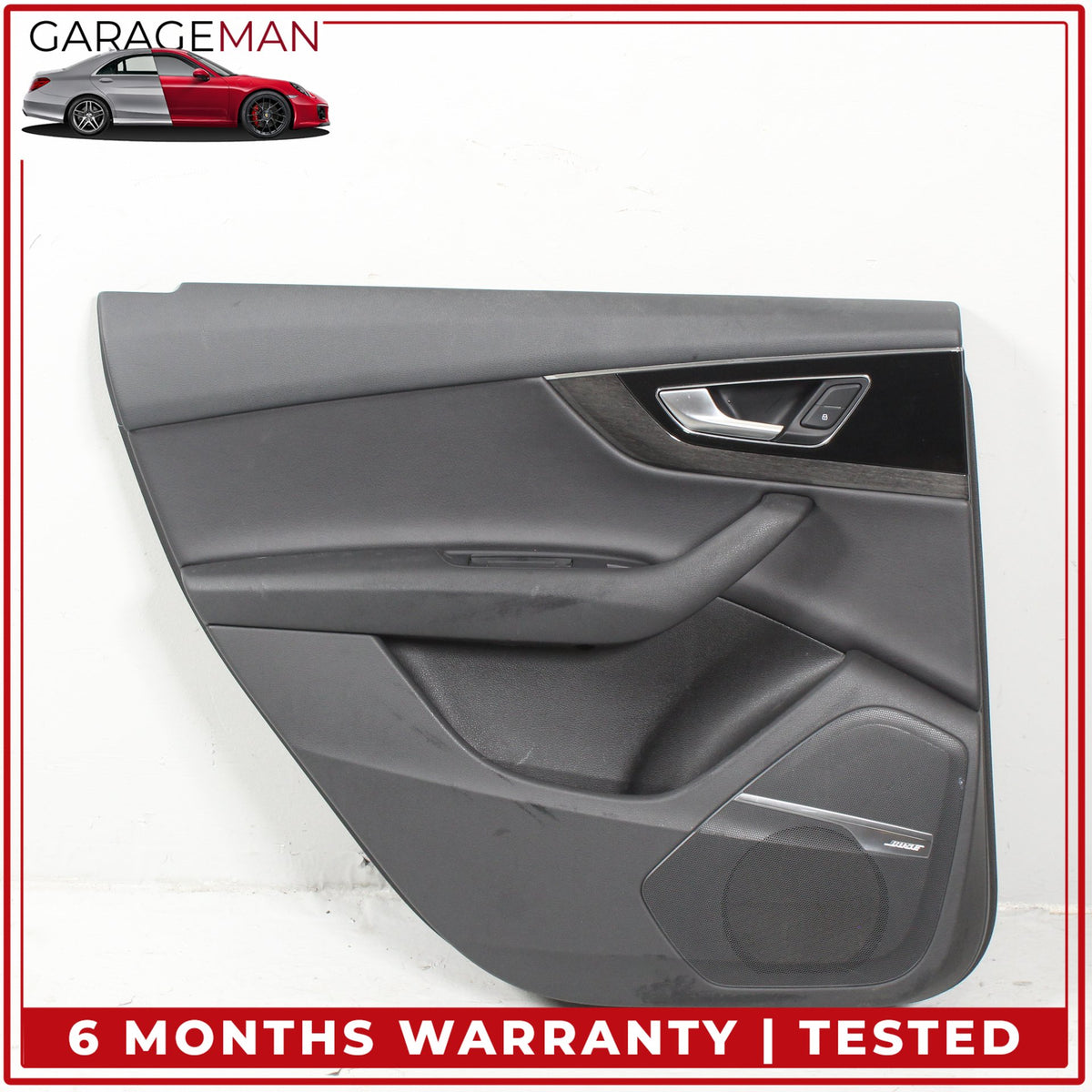 2017-2019 Audi Q7 Rear Left Driver Side Interior Door Trim Panel 4M0867305G OEM