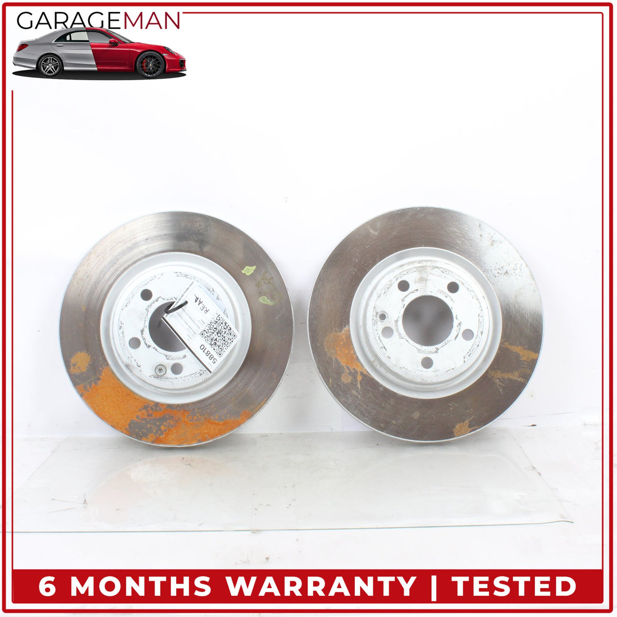 2015-2020 Mercedes X156 GLA250 Rear Left and Right Side Brake Rotor Disc Set OEM