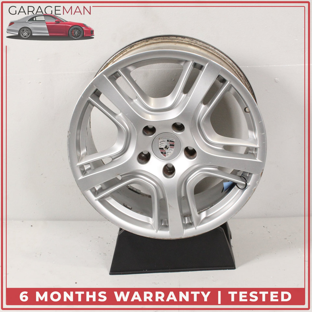 2010-2016 Porsche Panamera 970 9JX19 ET61 Front Wheel Rim Silver 97036215801 OEM