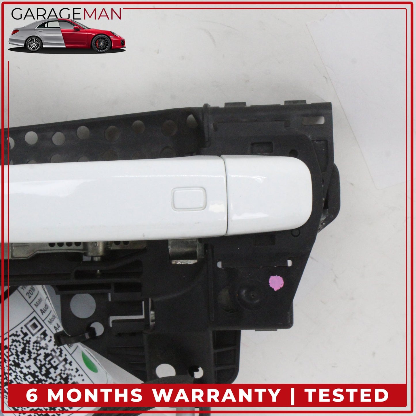 2009-2016 Audi A4 S4 A5 S5 Rear Left Driver Side Exterior Door Handle White OEM