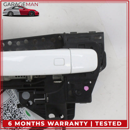 2009-2016 Audi A4 S4 A5 S5 Rear Left Driver Side Exterior Door Handle White OEM