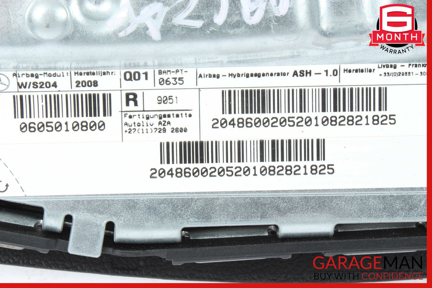 08-15 Mercedes W204 C300 GLK350 Front Right Side Seat Airbag Air Bag SRS OEM