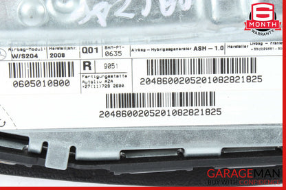 08-15 Mercedes W204 C300 GLK350 Front Right Side Seat Airbag Air Bag SRS OEM