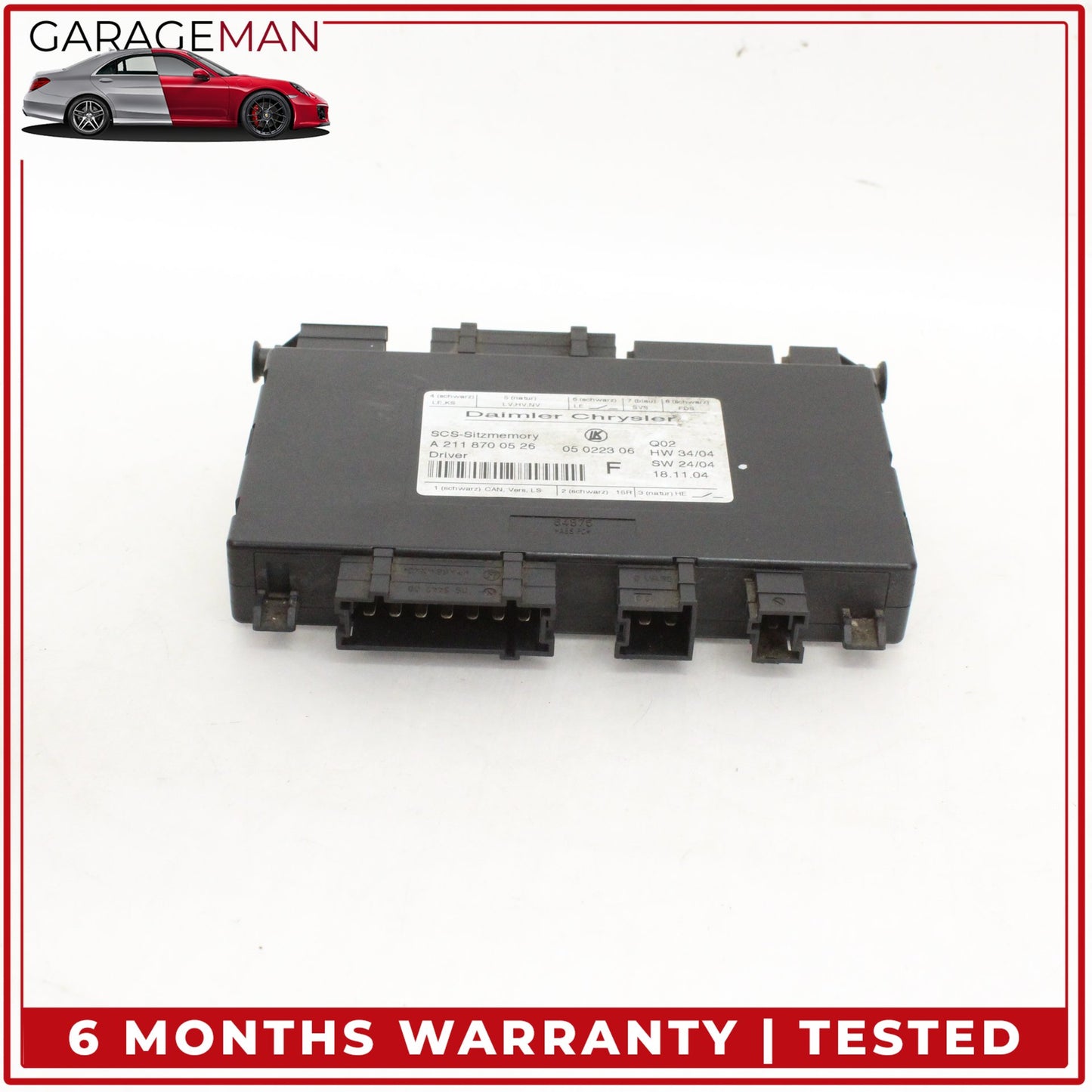 2003-2012 Mercedes-Benz E350 W211 Sedan Front Left Seat Control Module 2118700526 OEM