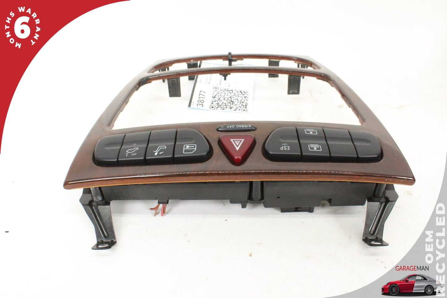 2001-2004 Mercedes W203 C240 Front Hazard Switch Control Panel 2036804639 OEM