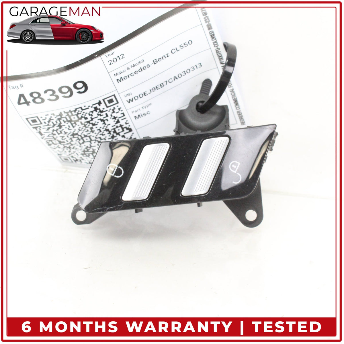 2007-2014 Mercedes-Benz CL550 W216 Front Left Door Lock Switch 2218213051 OEM