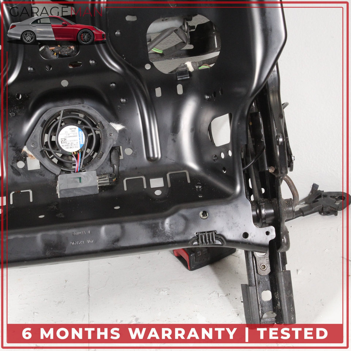 2012-2018 Audi A7 Front Left Driver Side Seat Track Rail Frame w/ Motor OEM