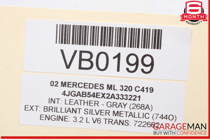 2002-2005 Mercedes-Benz ML320 W163 Left Taillight 1638202164