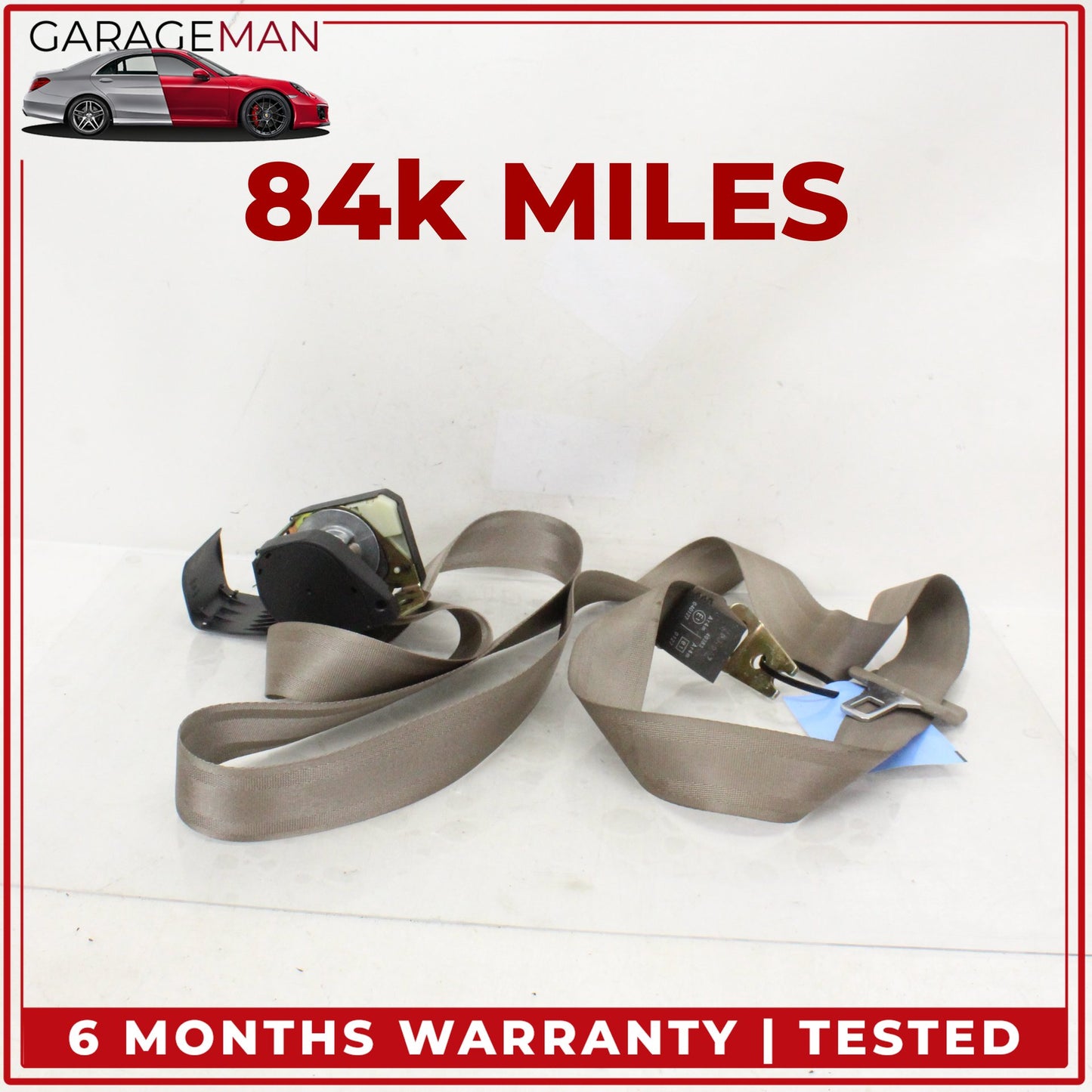 1997-2003 Jaguar XK8 XKR Rear Left or Right Side Seat Belt Retractor Beige OEM