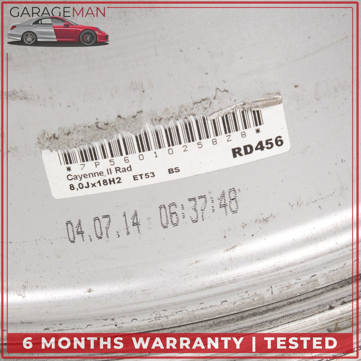 2011-2018 Porsche Cayenne 958 Front or Rear Wheel Rim 8JX18H2 ET53 7P5601025 OEM