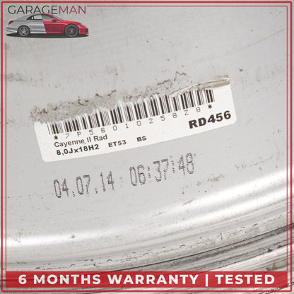 2011-2018 Porsche Cayenne 958 Front or Rear Wheel Rim 8JX18H2 ET53 7P5601025 OEM