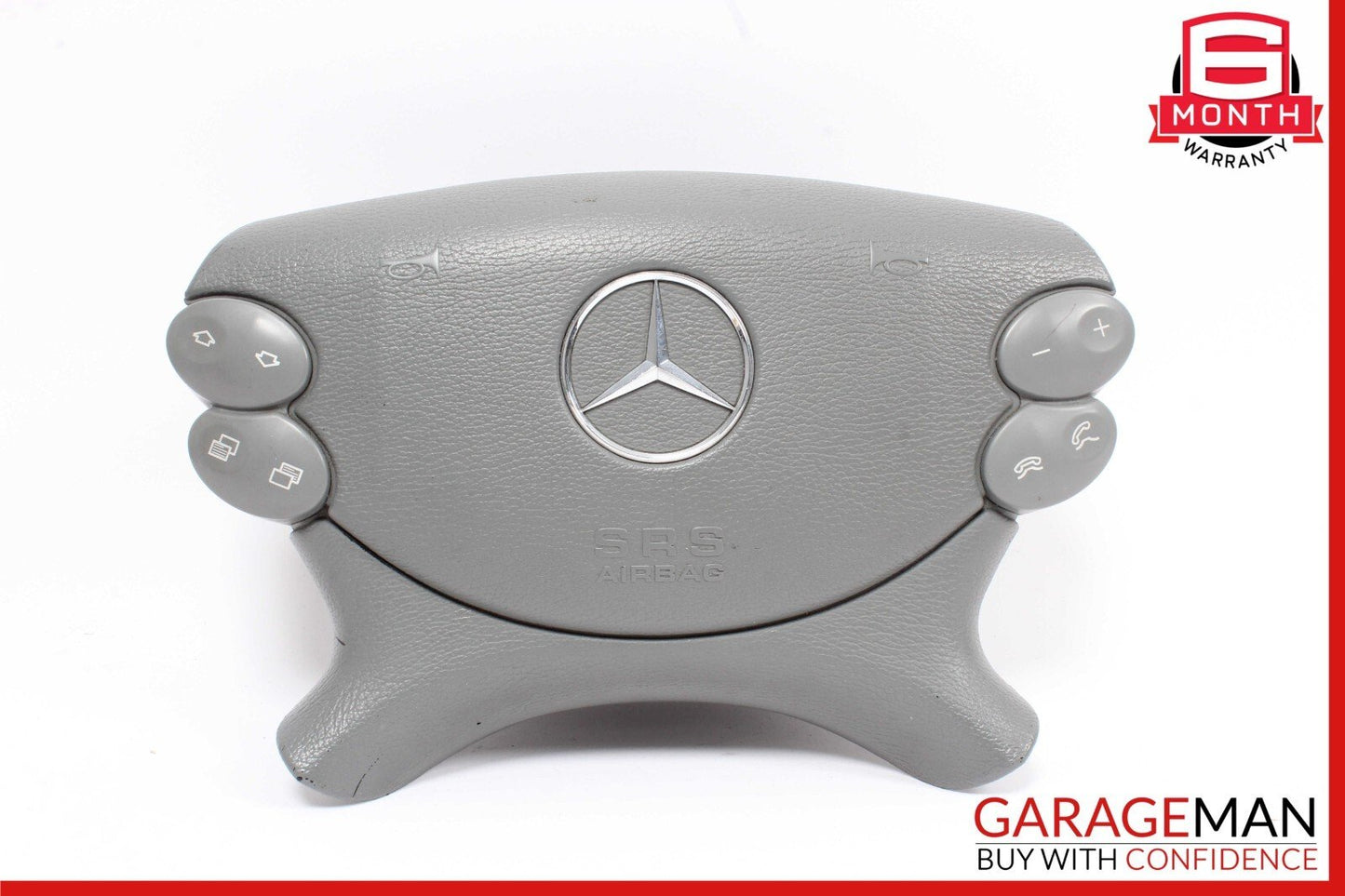 03-12 Mercedes R230 SL500 CLS500 Steering Wheel Airbag Air Bag Leather Gray OEM