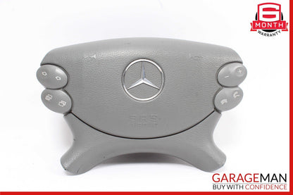 03-12 Mercedes R230 SL500 CLS500 Steering Wheel Airbag Air Bag Leather Gray OEM