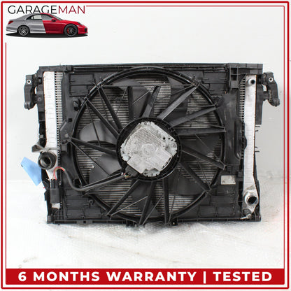 2011 BMW 528i F10 N52 Cooling Radiator w/ Fan Assembly 8669005