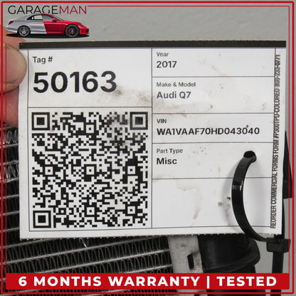 2017-2025 Audi Q7 S6 S7 Front Engine Cooling Auxiliary Radiator 4M0145804AA OEM