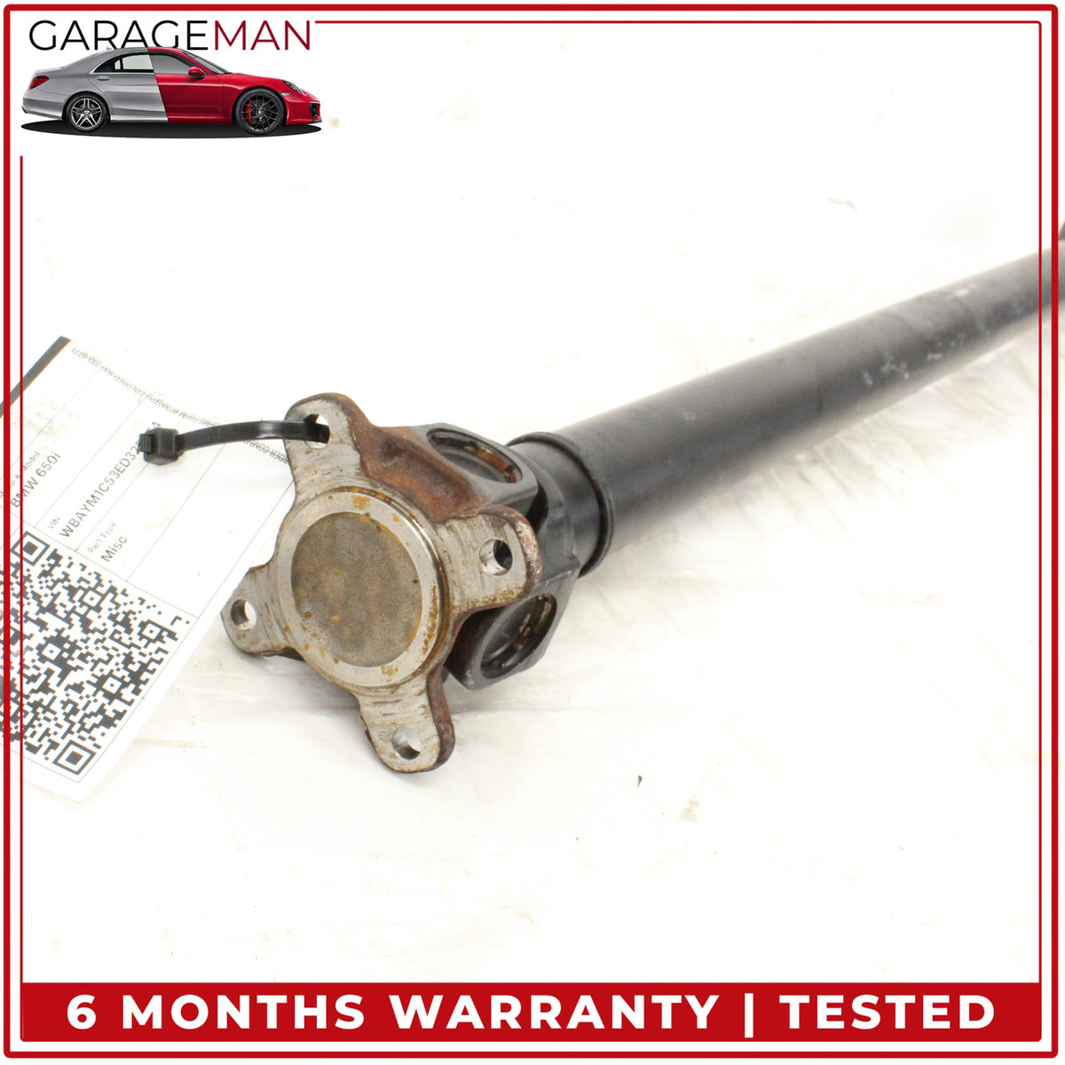 2012-2018 BMW 650i F13 AWD 4.4L Front Propeller Driveshaft 8628043 OEM