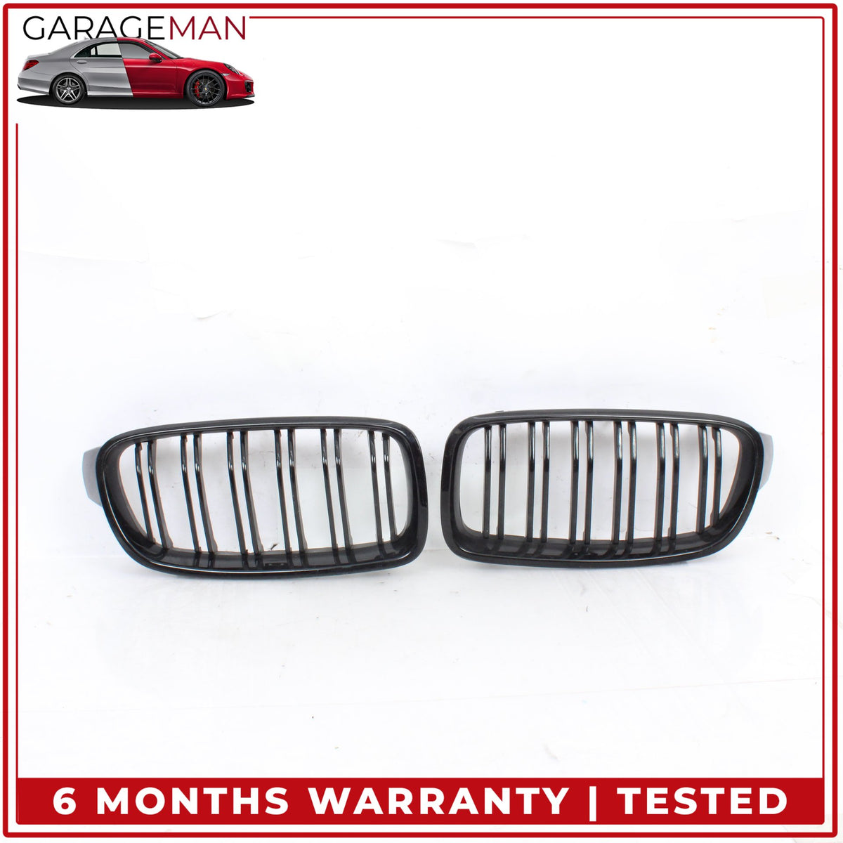 2012-2018 BMW 328i F30 Front Left and Right Side Radiator Hood Grille Set OEM