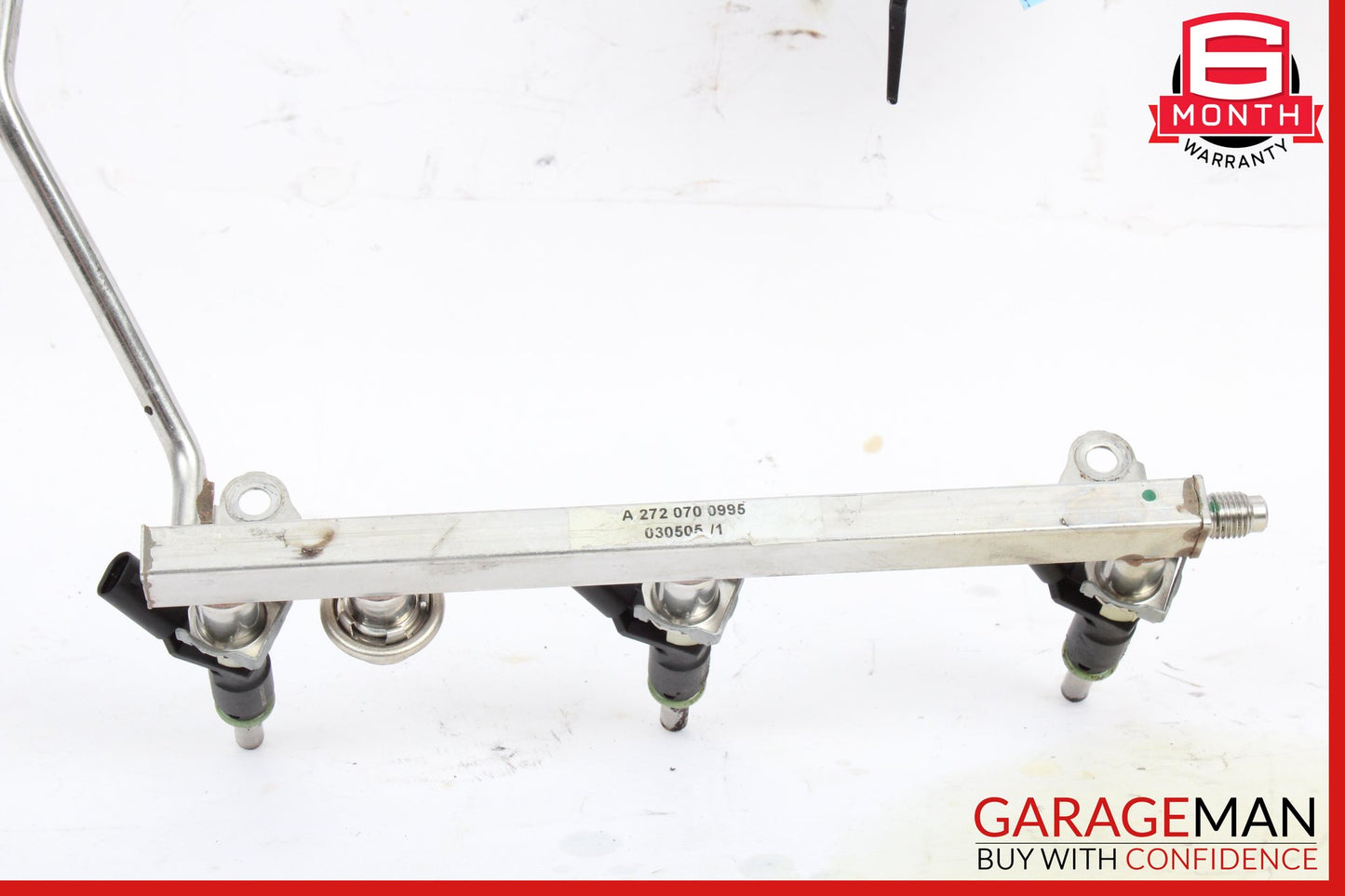 2006-2011 Mercedes W209 CLK350 Fuel Injector Rail w/ Injectors 2720700995 OEM