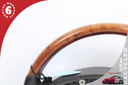 2007-2010 Mercedes W221 S550 Steering Wheel w/ Paddle Shifters Wood OEM