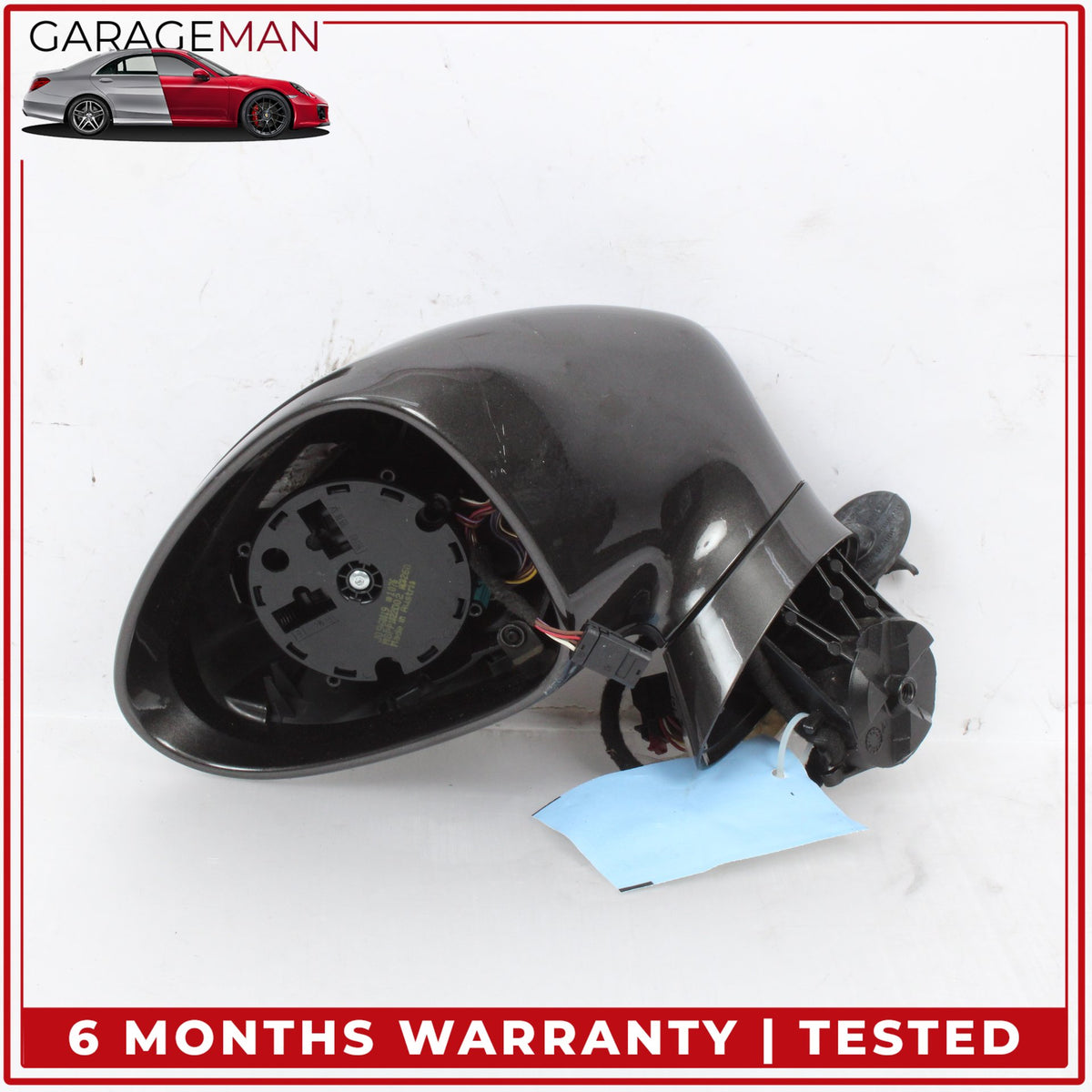 2010-2013 Porsche Panamera 970 Left Door Rear View Mirror Housing No Glass OEM