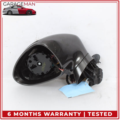 2010-2013 Porsche Panamera 970 Left Door Rear View Mirror Housing No Glass OEM