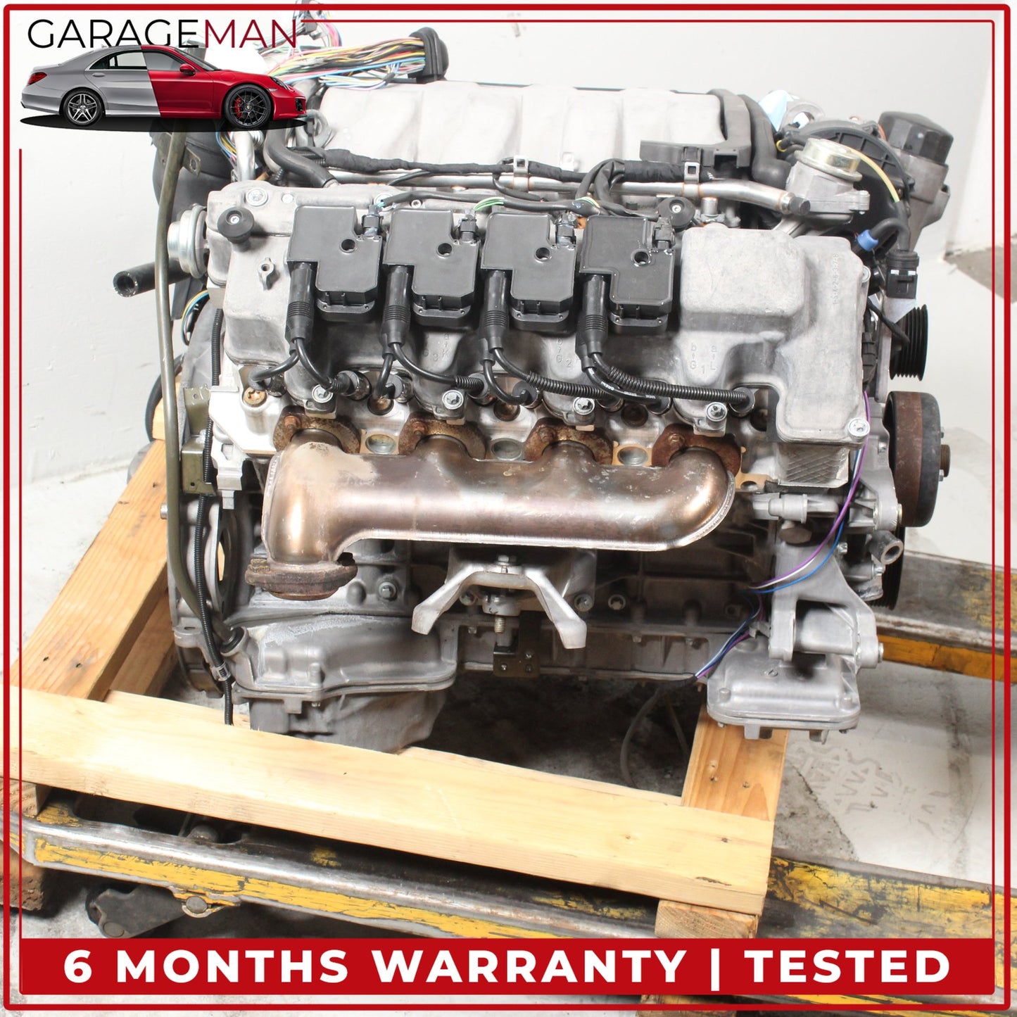 2003-2006 Mercedes R230 SL500 RWD 5.0L V8 Engine Motor Assembly OEM 130K