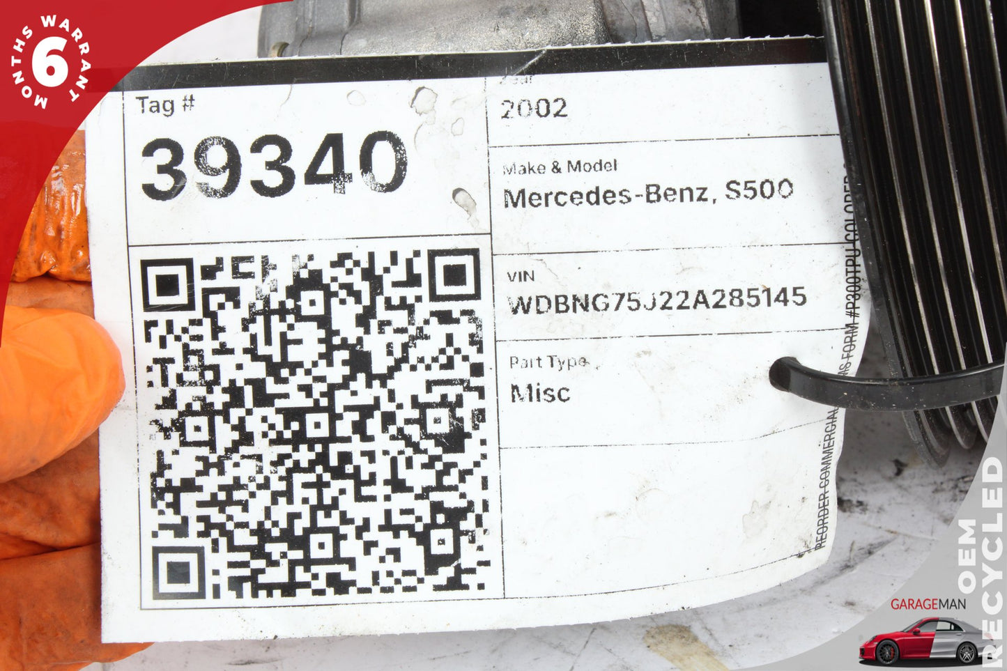 2000-2008 Mercedes W220 S500 Power Steering Pump Reservoir 0024668601 OEM