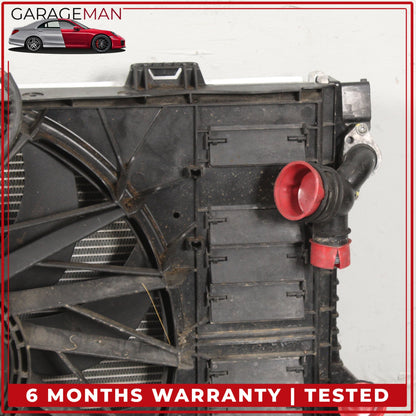 2010-2016 Porsche Panamera 970 Engine Cooling Radiator AC A/C Condenser OEM