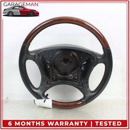 2000-2006 Mercedes W215 CL500 S500 Front Left Steering Wheel Wood 2204600503 OEM