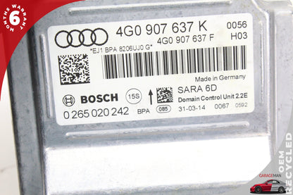 2012-2018 Audi A6 Yaw Rate Accelerator Speed Control Sensor 4G0907637K OEM