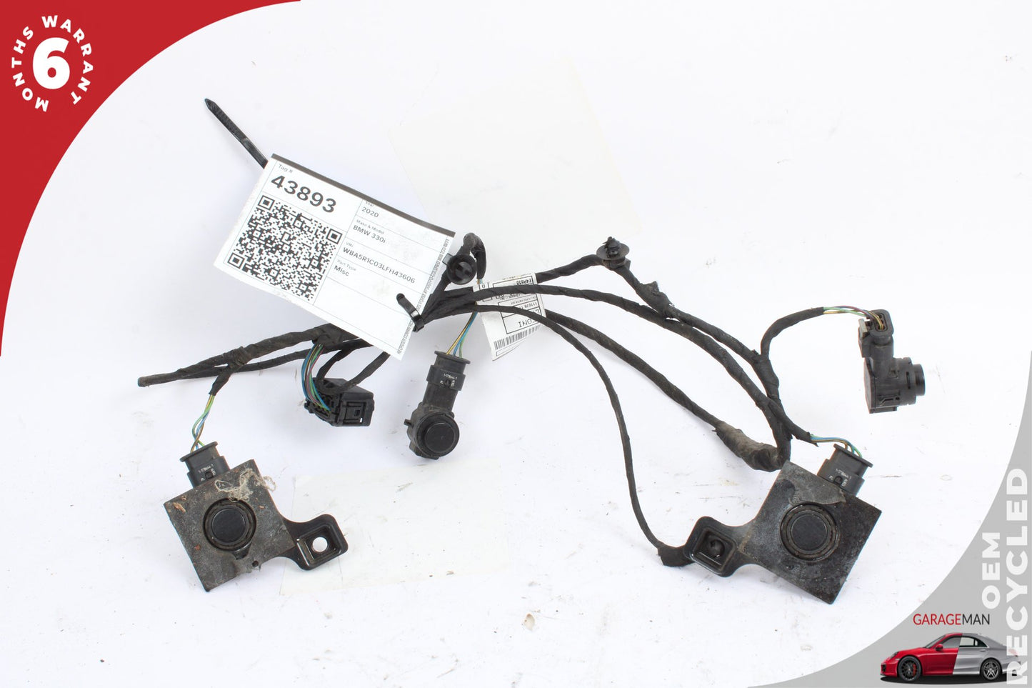 2019-2024 BMW 330i G20 Sedan Front Bumper Parking Sensor Wire Harness 0263053718