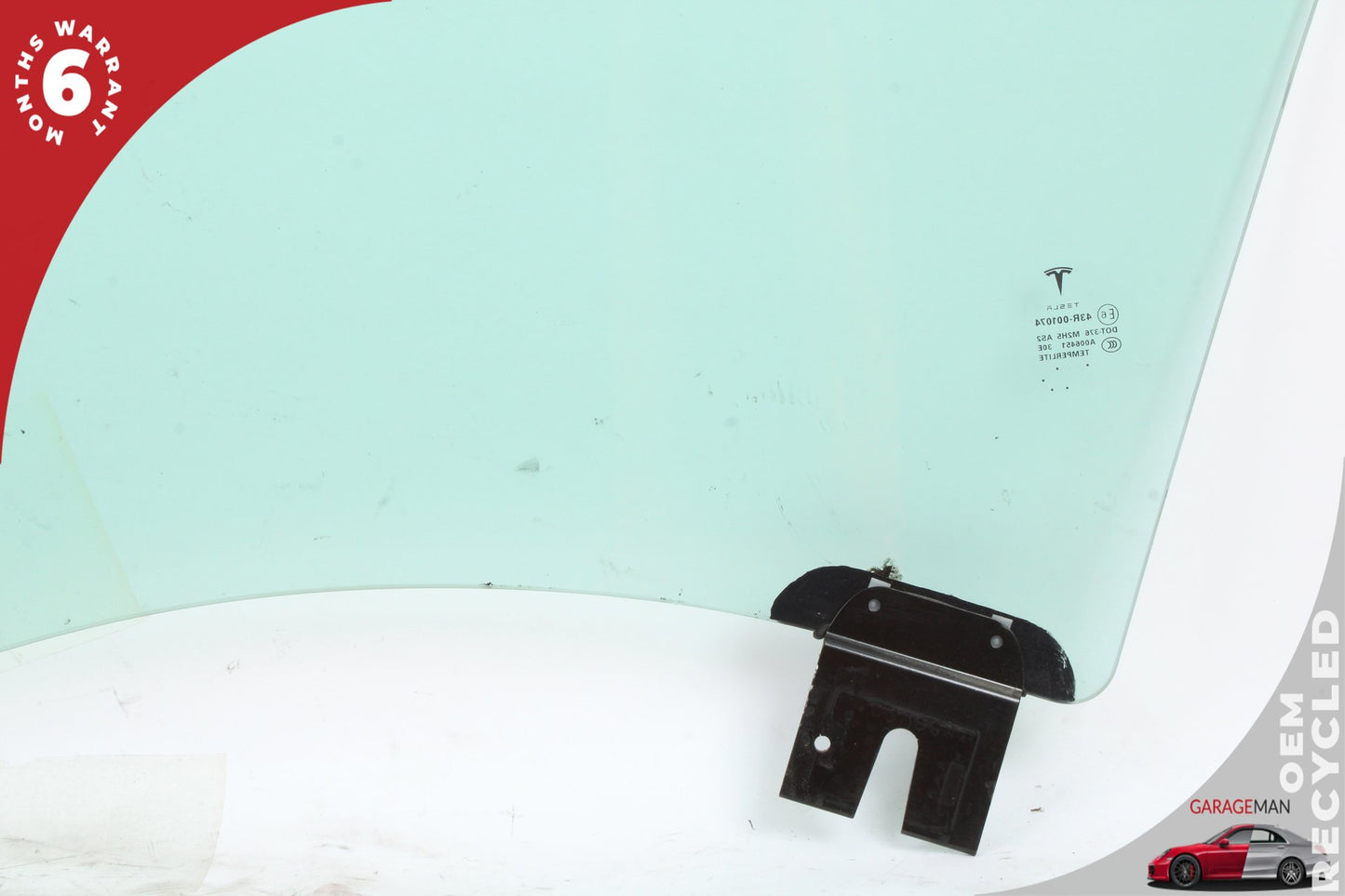 12-20 Tesla Model S 85D Hatchback Front Right Door Window Glass 43R001074