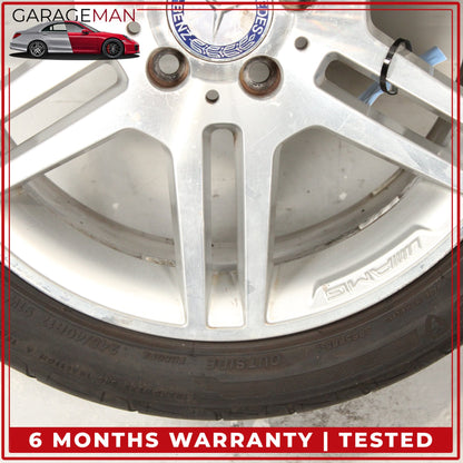 2008-2014 Mercedes W204 Rear Wheel Rim w/ Tire 8.5Jx17H2 ET58 2044014602 OEM
