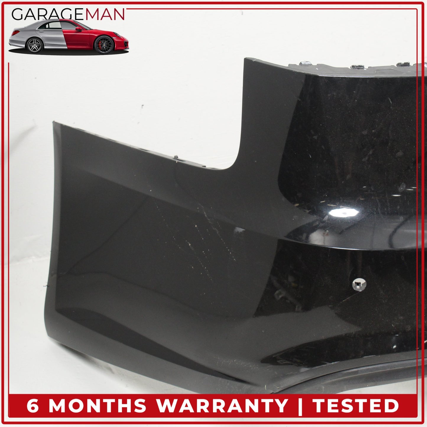 2016-2018 Audi A6 C7 Rear Bumper Cover Assembly Black 4G5807067K OEM