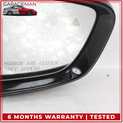 2017-2023 BMW 530e Right Door Rear View Mirror w/ Blind Spot Blue Metallic OEM
