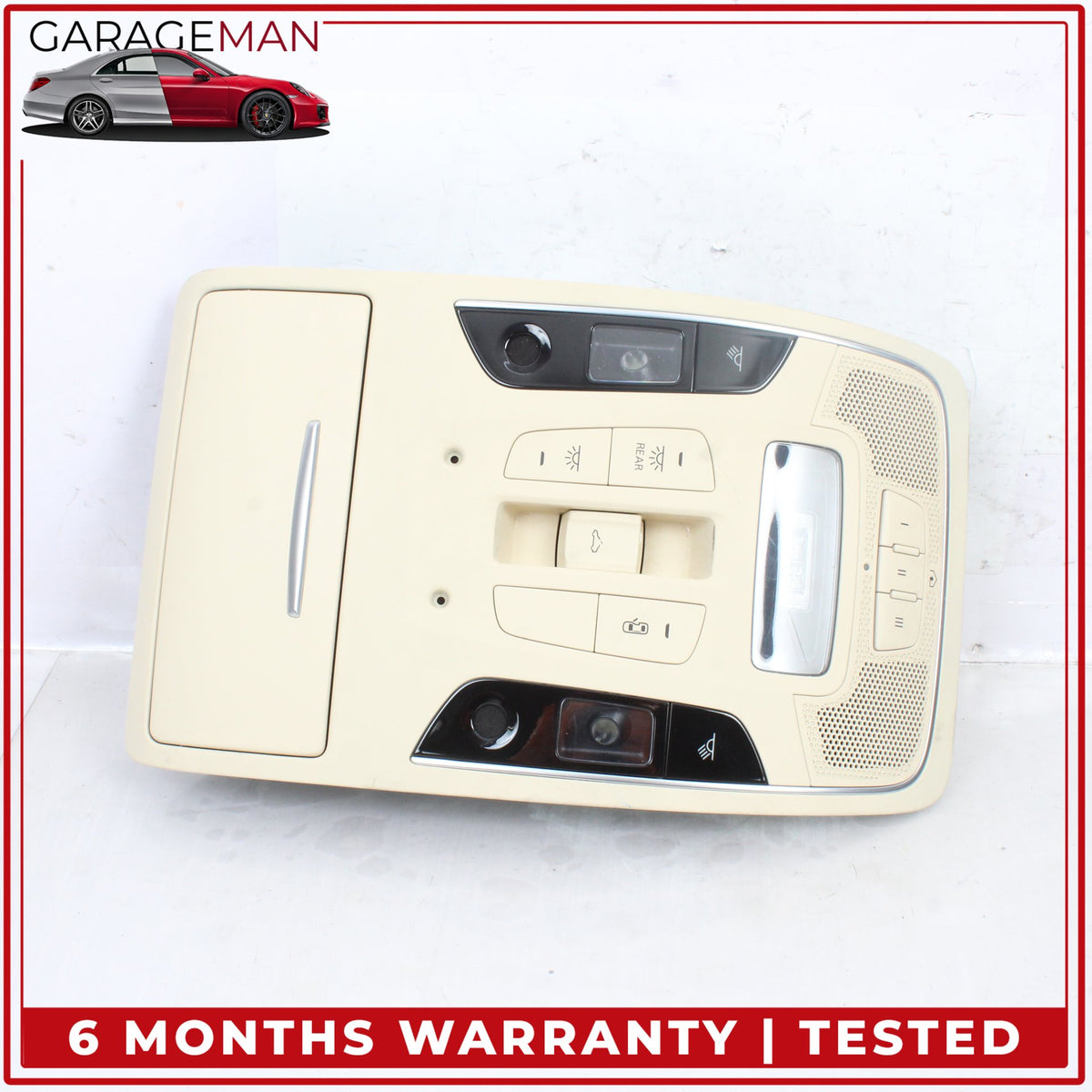 2012-2018 Audi A6 A7 Front Upper Overhead Dome Light Lamp Beige 4G0959719 OEM