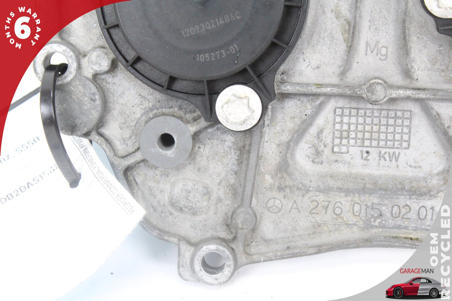 2012-2018 Mercedes W221 S550 Engine Timing Chain Cover Plate 2760150201 OEM
